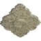 Ekena Millwork Piedmont Ceiling Medallion, Hand-Painted Castle Stone Crackle, 37"W x 26"H x 1 3/8"P CM37X26PECSC - alternate 4